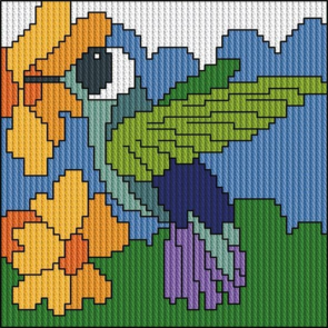 Permin My First Longstitch Kit - Humming Bird
