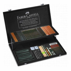 Faber-Castell Pitt Monochrome - Wooden Case