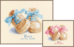 Vervaco Cross Stitch Kit - Baby shoes