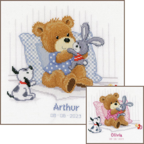 Vervaco Counted Cross Stitch Kit - Bear, Rabbit and Dog