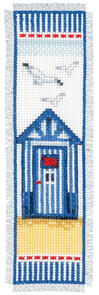 Vervaco Cross Stitch Bookmark Kit - Beach shed