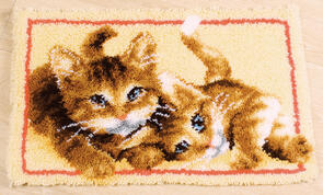 Vervaco Latch Hook Rug Kit Playful cats