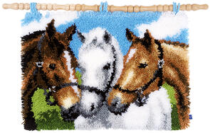 Vervaco Latch Hook Rug Kit Horses
