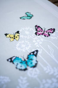 Vervaco Cross Stitch Table Runner Kit - Butterfly dance
