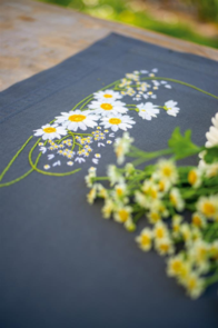 Vervaco Embroidery Table Runner Kit - Daisies