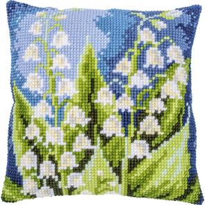 Vervaco Cross Stitch Cushion Kit - Lily of the Valley