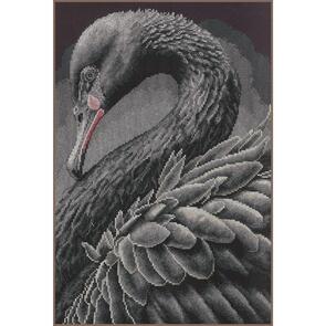 Lanarte Cross Stitch Kit - Black Swan