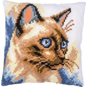Vervaco Cross Stitch Cushion Kit - Siamese Cat