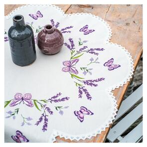 Vervaco Embroidery Tablecloth Kit - Lavender