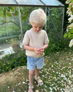 Petite Knit Poppy Tee Junior - Knitting Pattern / Kit