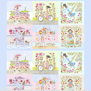 Free Spirit Anne Keenan Higgins Calendar Girls 24" Panel PWAK007.XPANEL