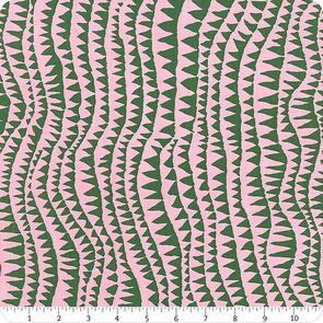 Free Spirit Kaffe Fassett Fabric - Shark's Teeth Pine
