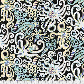 Free Spirit Kaffe Fassett Octopus - Black