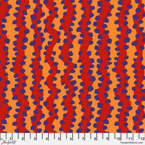 Free Spirit Kaffe Fassett Bubble Stripe - Red || August 2022