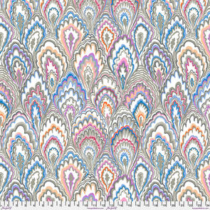 Free Spirit Kaffe Fassett - Marble Scallops - Grey || February 2025