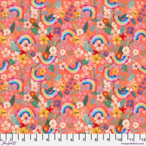Free Spirit Mia Charro Rainbows and Flowers - Coral || Magic Friends