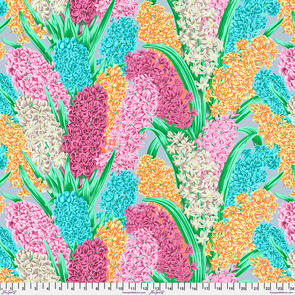 Free Spirit Kaffe Fassett Hyacinthus - Grey || August 2023