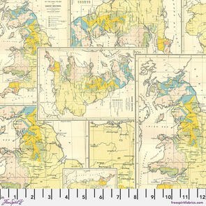 Free Spirit Yellow - Map - Yellow || Tim Holtz Palette Yellow
