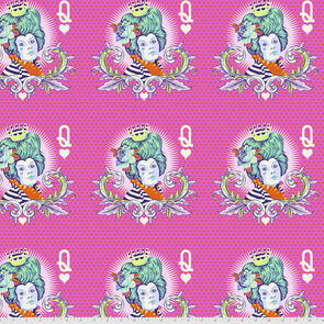 Free Spirit Tula Pink Fabric - Curiouser and Curiouser Collection - The Red Queen - Daydream