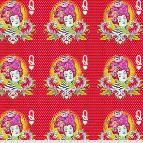 Free Spirit Tula Pink Fabric - Curiouser and Curiouser Collection - The Red Queen - Wonder