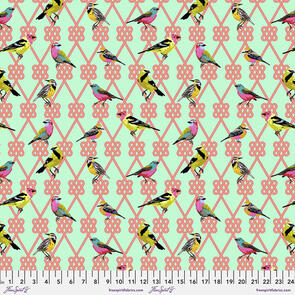 Free Spirit Tula Pink In a Finch - Dawn || Moon Garden