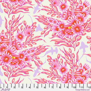 Free Spirit Tula Pink - Shadow Sharks - Delphine || Floral Reef