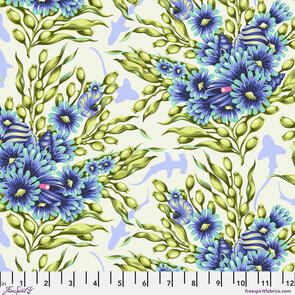Free Spirit Tula Pink - Shadow Sharks - Marine || Floral Reef