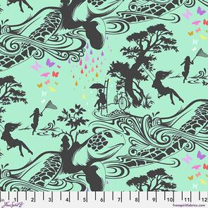 Free Spirit Tula Pink - Prince Charming Déjà Vu || Turtle Bay - Sweetmint