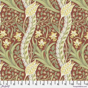 Free Spirit Morris & Co Thameside - Daffodil - Brick