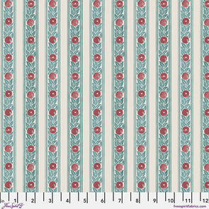 Free Spirit Morris & Co - Fruit Stripe - Plum || Lodden