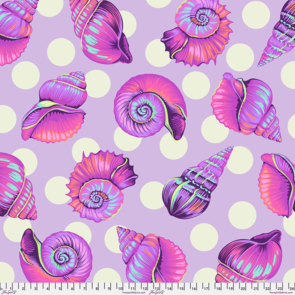 Free Spirit Tula Pink - Floral Reef Collecttion || Big Shelly - Ultraviolet 108" Wideback