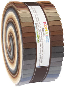 Robert Kaufman Roll Ups: Kona Cotton, Neutrals Palette