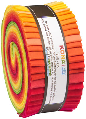Robert Kaufman Roll Ups: Kona Cotton, Christa Watson Designer Palette