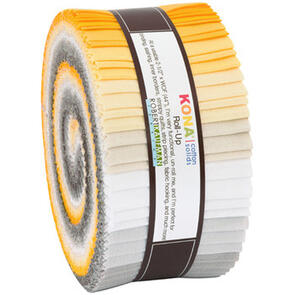 Robert Kaufman Roll Ups: Kona Cotton - Sunny Side Up Palette