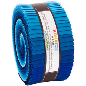 Robert Kaufman Roll Ups: Kona Cotton - Waterfall Palette
