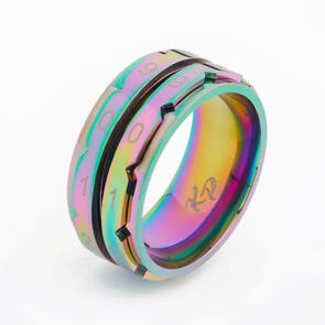 Knitpro Row Counter Rings - Rainbow