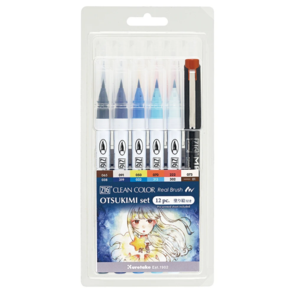 KURETAKE ZIG Clean Colour Real Brush x Otsukimi - 12pc