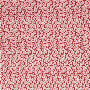 Riley Blake Bluebirds on Roses - 7944 Red