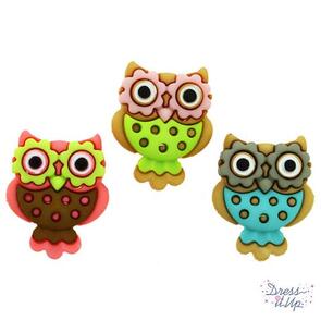 Dress It Up Retro Owls