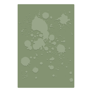 Sizzix 2-D Texture Fades A5 Embossing Folder - Vault Ink Splats by Tim Holtz