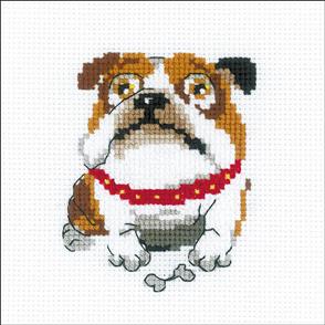 Riolis Counted Cross Stitch Kit 6"X6" - English Bulldog
