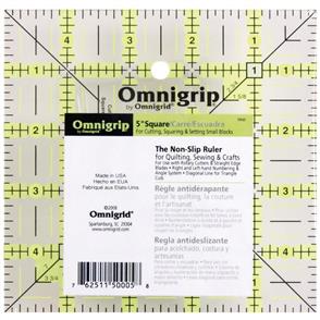 Omnigrid Omnigrip Non-Slip Quilter's Ruler 5" X 5"