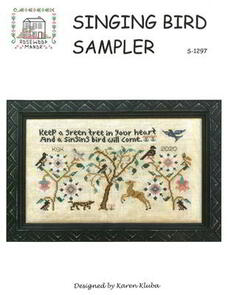 Rosewood Manor Cross Stitch Chart - Singing Bird Sampler