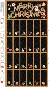 Northcott Sugar Coated Advent Calendar - Panel