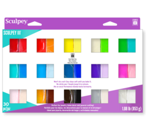 Sculpey III 30 Colour Sampler set