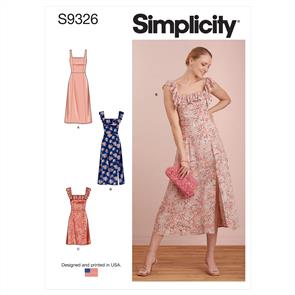 Simplicity Pattern 9326 Misses' Dresses