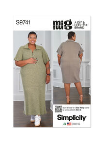 Simplicity Women's Knit Dress in Two Lengths by Mimi G Style