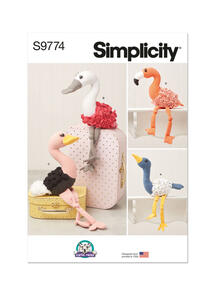 Simplicity Decorative Plush Birds by Carla Reiss Design