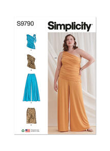 Simplicity Women's Knit Tops, Pants and Skirt