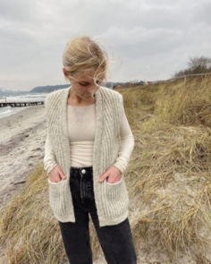 Petite Knit November Vest - Knitting Pattern / Kit